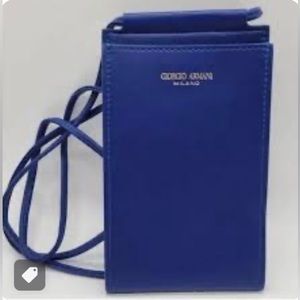 Brand new giorgio Armani leather phone crossbody bag.